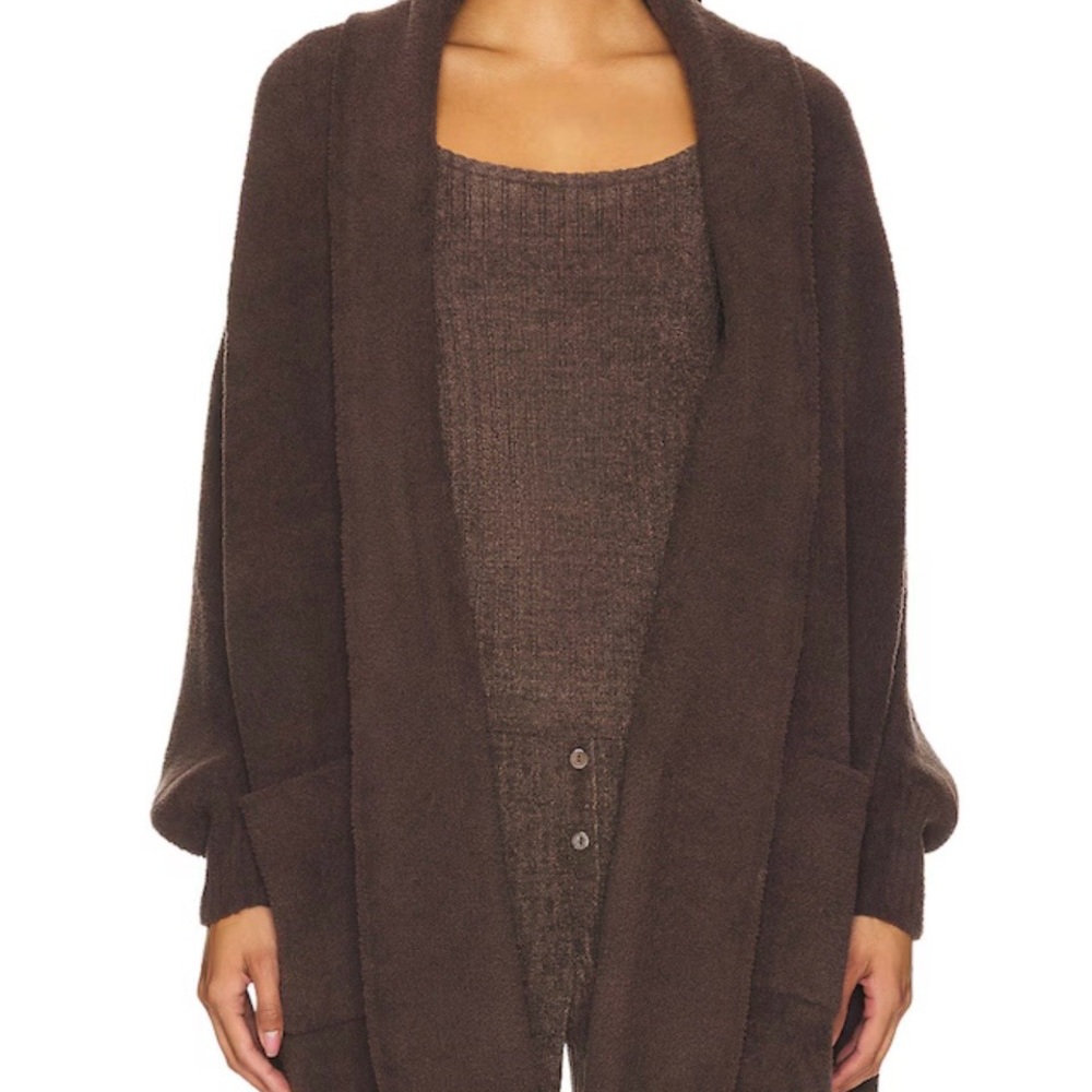 NWT Barefoot Dreams Chocolate Brown Women's Blanket Wrap
